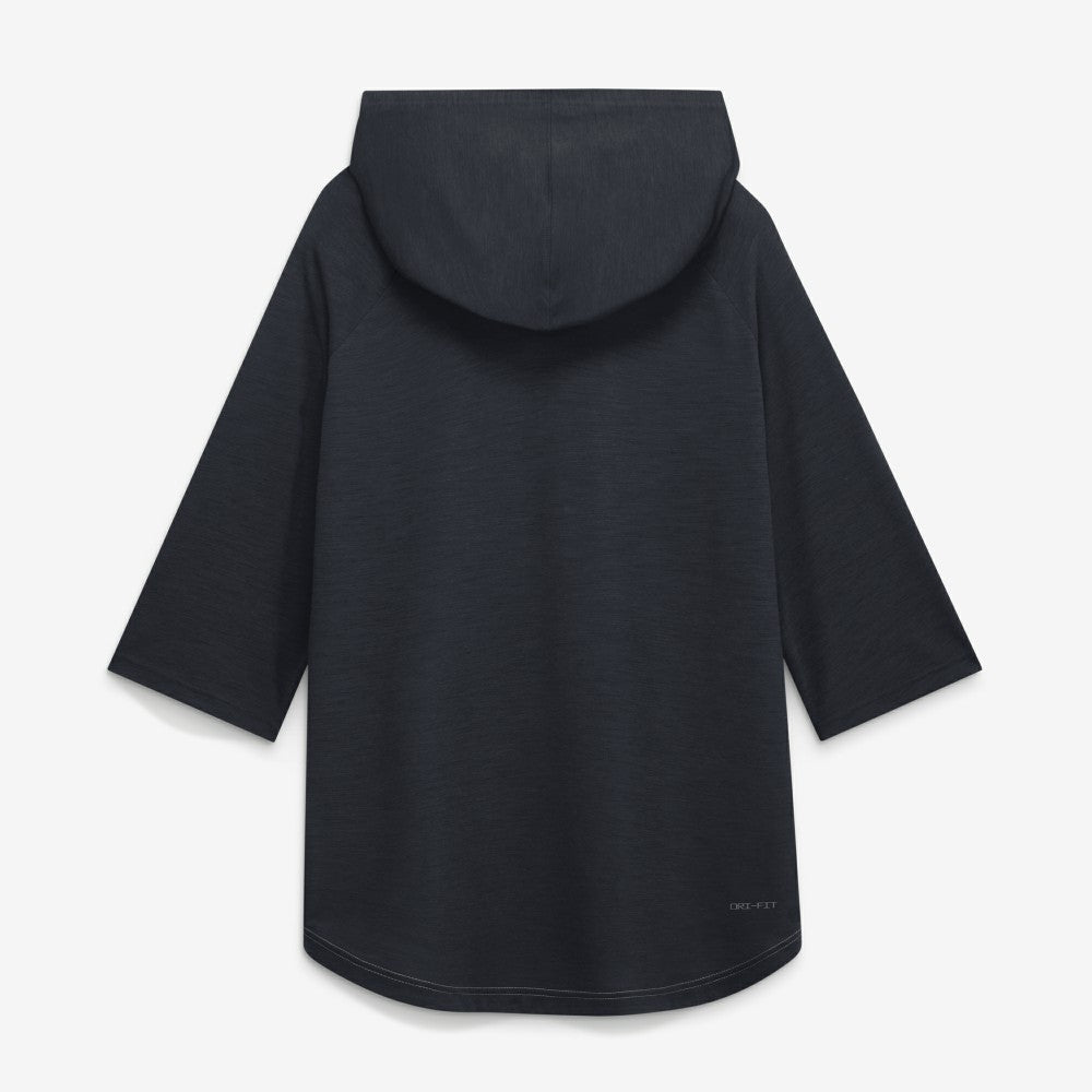 MLB Cleveland Guardians Nike Authentic Collection Flux Dri-FIT Raglan 3/4-Sleeve Hooded T-Shirt