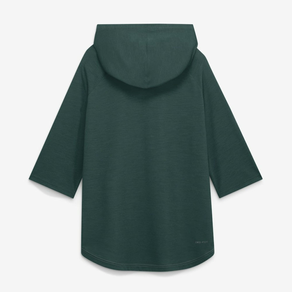 MLB Athletics Nike Authentic Collection Flux Dri-FIT Raglan 3/4-Sleeve Hooded T-Shirt