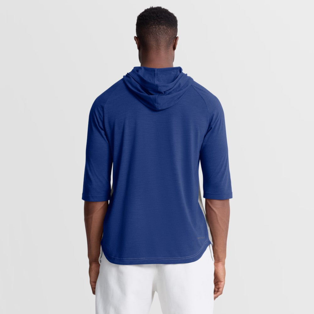 MLB New York Mets Nike Authentic Collection Flux Dri-FIT Raglan 3/4-Sleeve Hooded T-Shirt