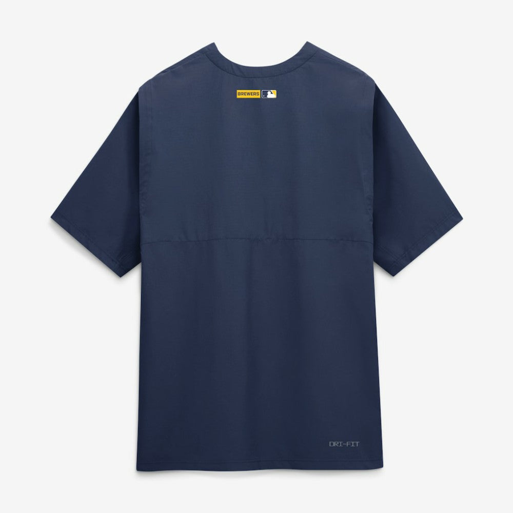 MLB Milwaukee Brewers Nike Authentic Collection Dri-FIT Quarter-Zip Windshirt