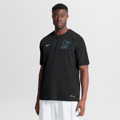MLB Miami Marlins Nike Authentic Collection Dri-FIT Quarter-Zip Windshirt