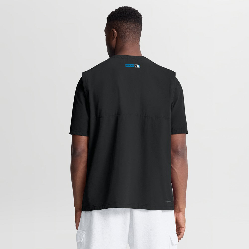 MLB Miami Marlins Nike Authentic Collection Dri-FIT Quarter-Zip Windshirt