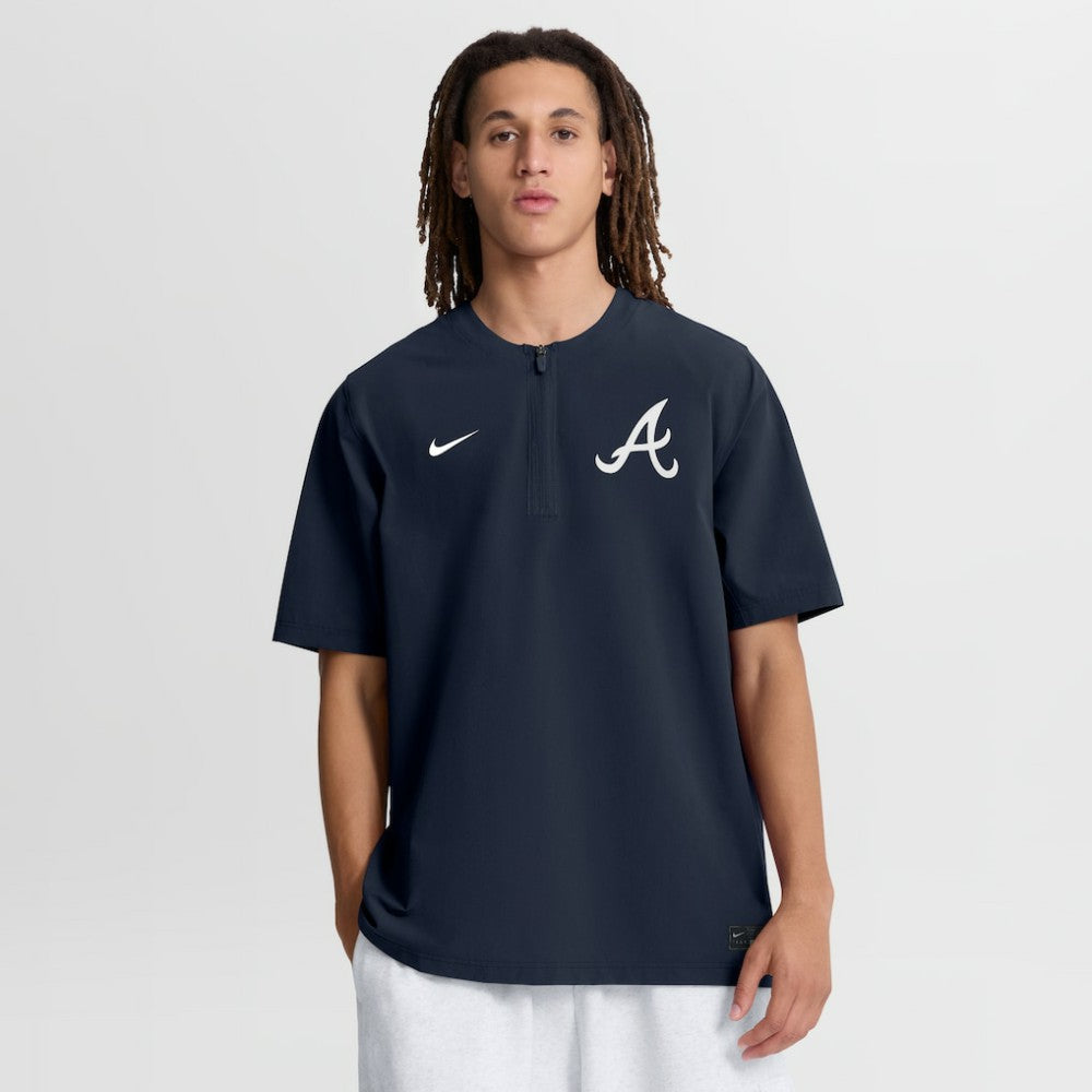 MLB Atlanta Braves Nike Authentic Collection Dri-FIT Quarter-Zip Windshirt
