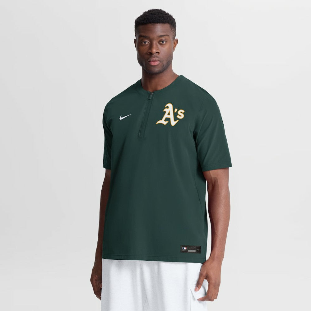 MLB Athletics Nike Authentic Collection Dri-FIT Quarter-Zip Windshirt