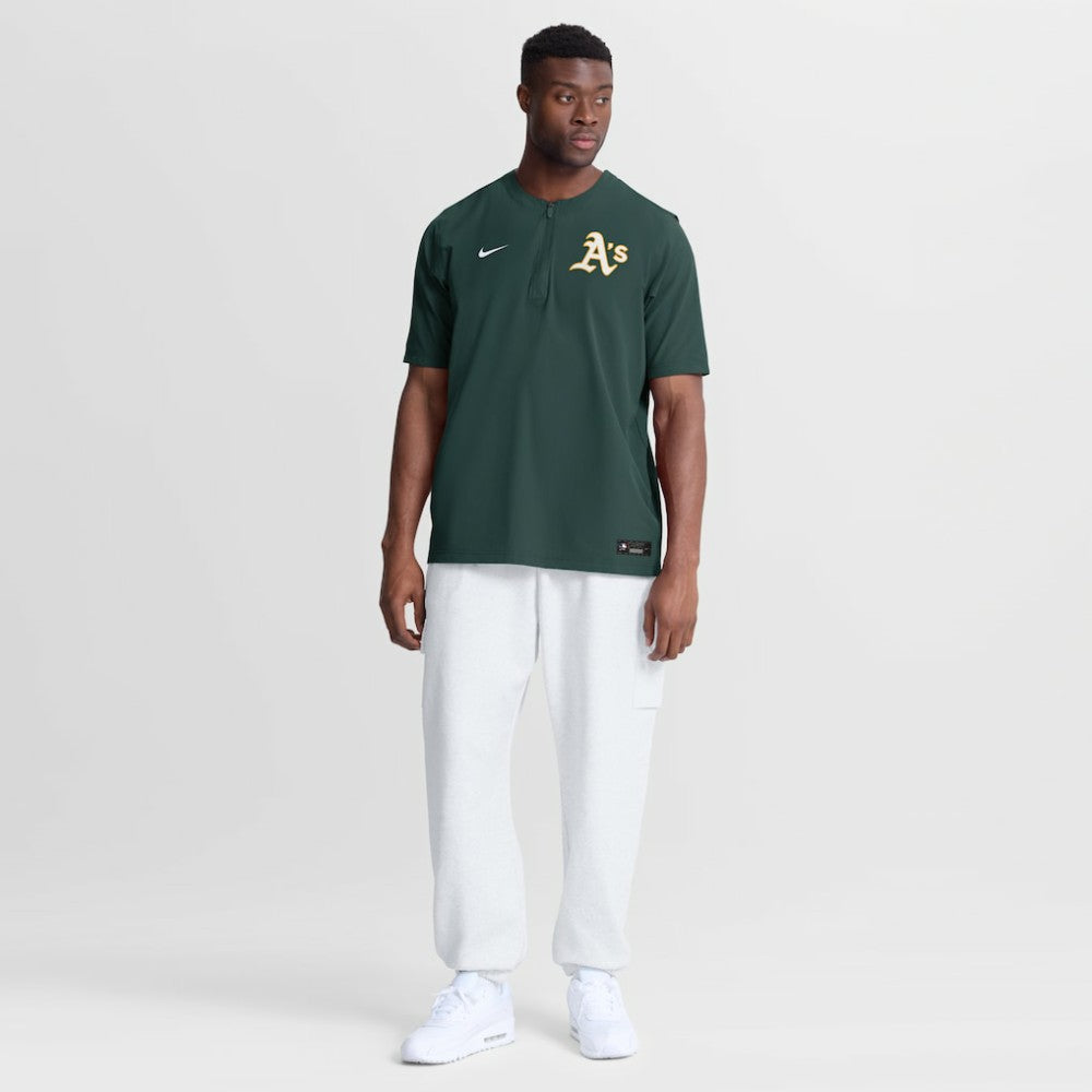 MLB Athletics Nike Authentic Collection Dri-FIT Quarter-Zip Windshirt