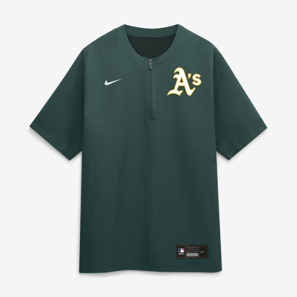 MLB Athletics Nike Authentic Collection Dri-FIT Quarter-Zip Windshirt