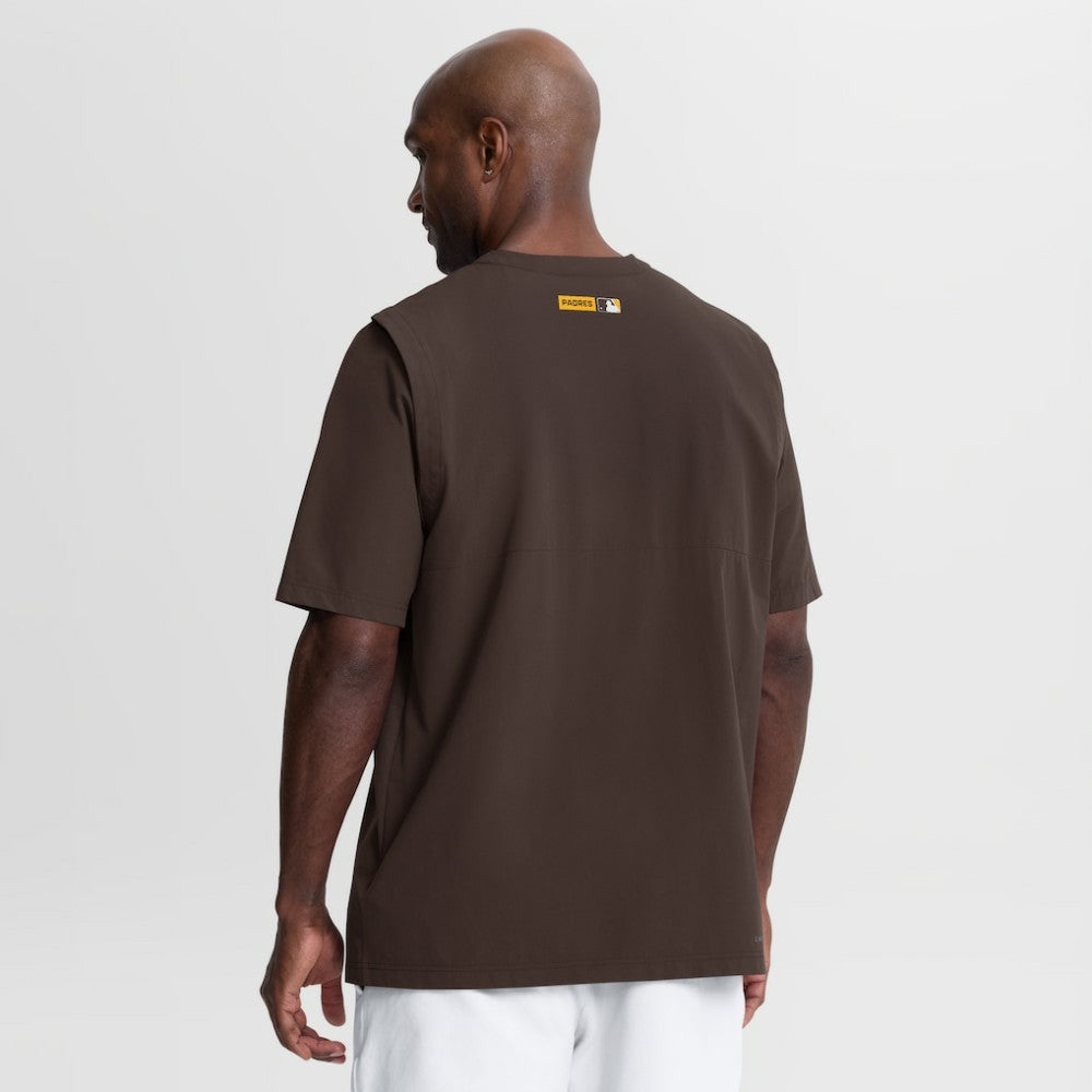 MLB San Diego Padres Nike Authentic Collection Dri-FIT Quarter-Zip Windshirt