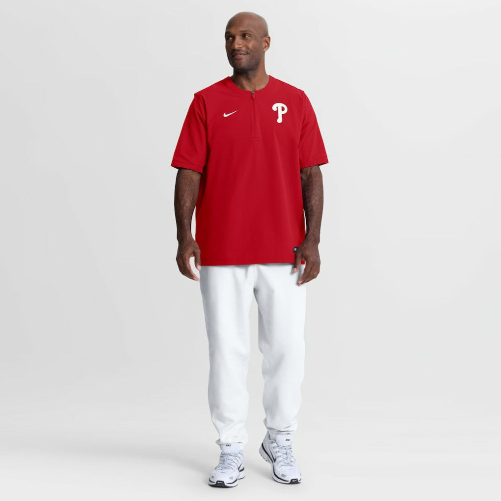 MLB Philadelphia Phillies Nike Authentic Collection Dri-FIT Quarter-Zip Windshirt