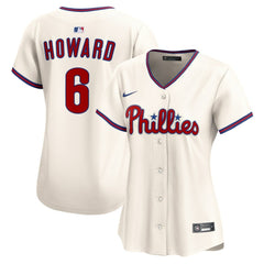 MLB Ryan Howard Philadelphia Phillies Nike Women's Alternate 2 Limited Jersey – Cream