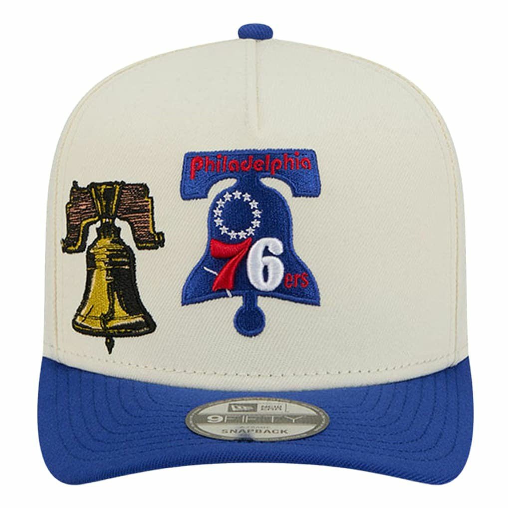 NBA Philadelphia 76ers Illustrated Mascot 2-Toned Pre-Curved A-Frame 9FIFTY Adjustable Hat