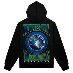 NBA Minnesota Timberwolves Authmade Vintage Metal Premium Heavyweight Pullover Hoodie