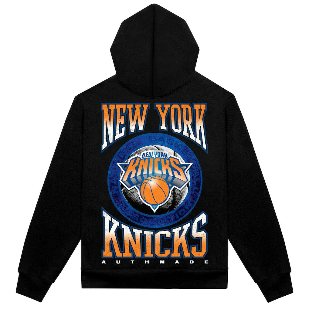 NBA New York Knicks Authmade Vintage Metal Premium Heavyweight Pullover Hoodie