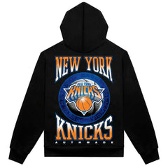 NBA New York Knicks Authmade Vintage Metal Premium Heavyweight Pullover Hoodie