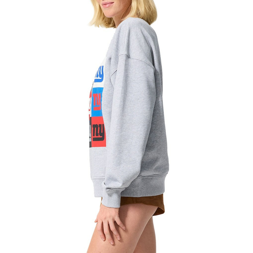 Terez Women's Technicolor Oversized Sweatshirt - New York Giants