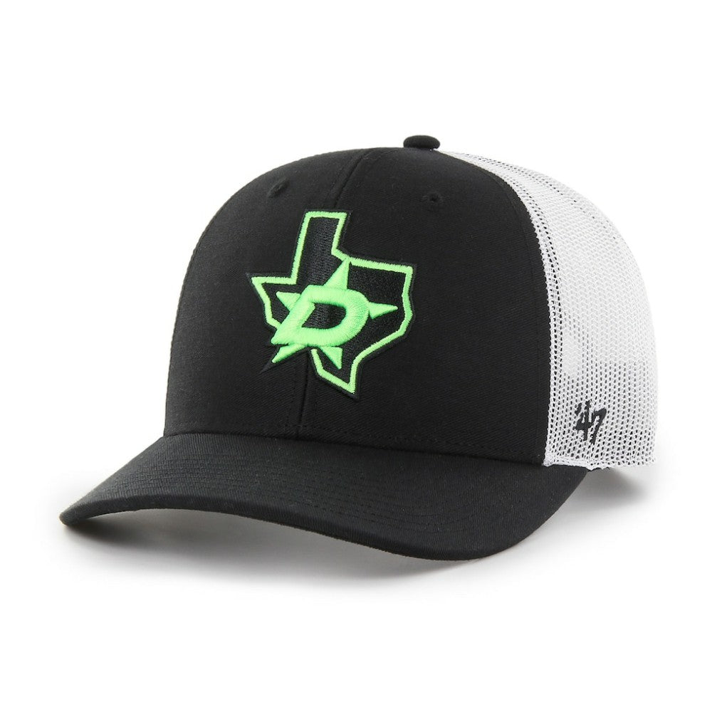 NHL Black/White Dallas Stars '47 Prestige Adjustable Trucker Hat