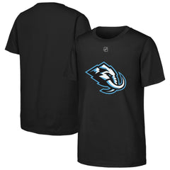 NHL Black Utah Mammoth Outerstuff Youth Primary Logo T-Shirt