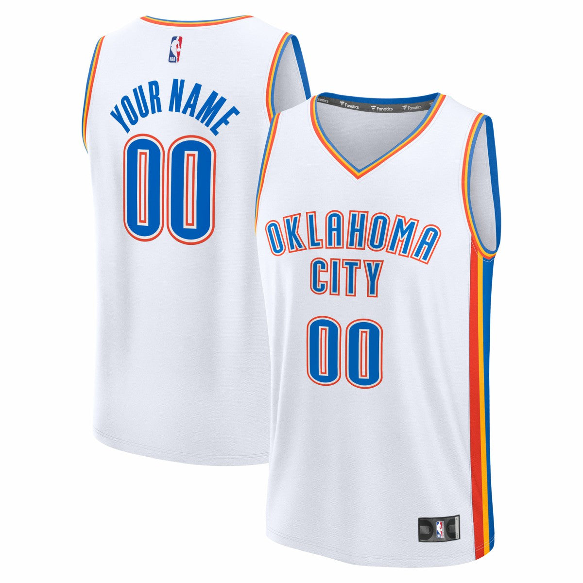 NBA Oklahoma City Thunder Fast Break Custom Jersey