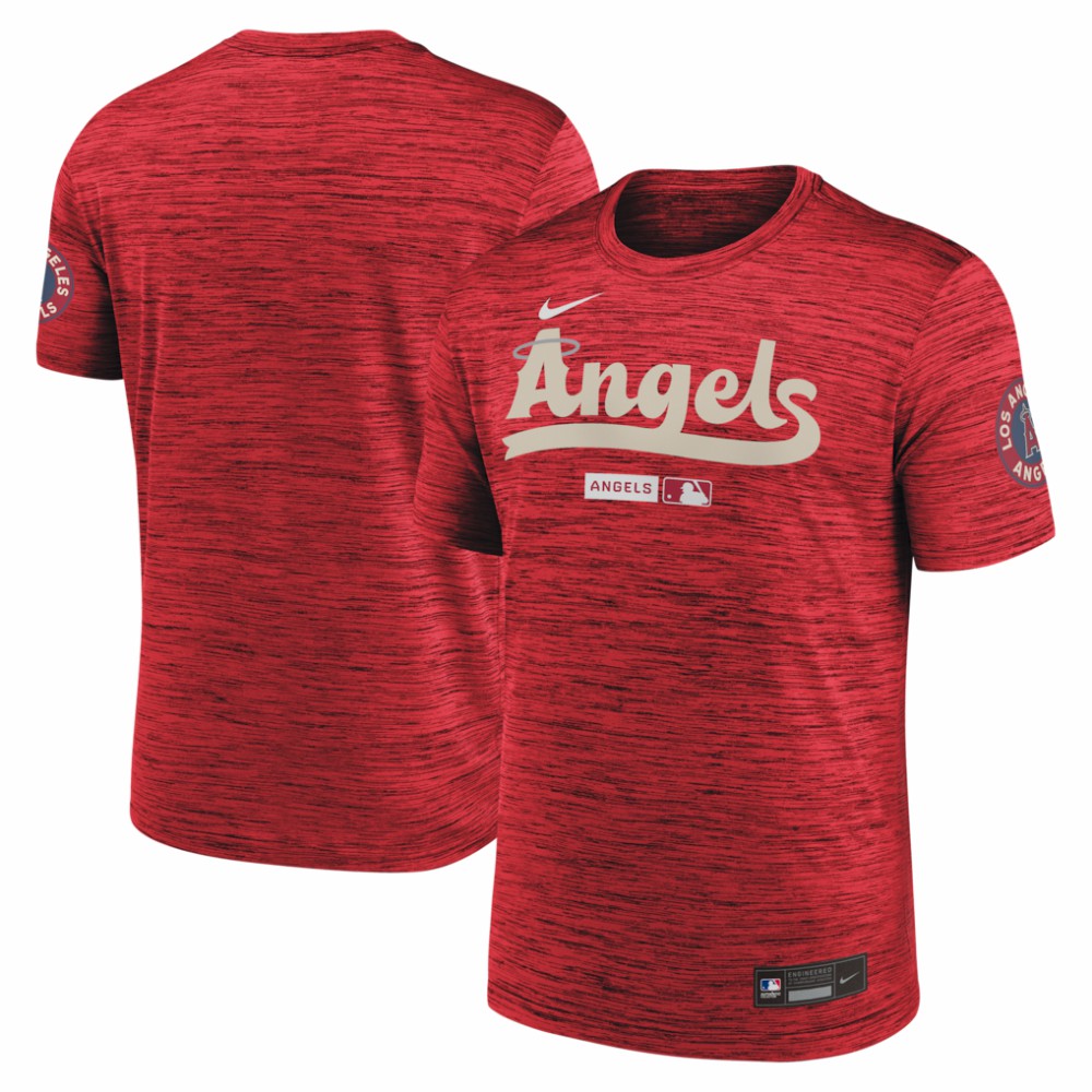 MLB Los Angeles Angels Nike Authentic Collection City Connect Velocity Dri-FIT T-Shirt