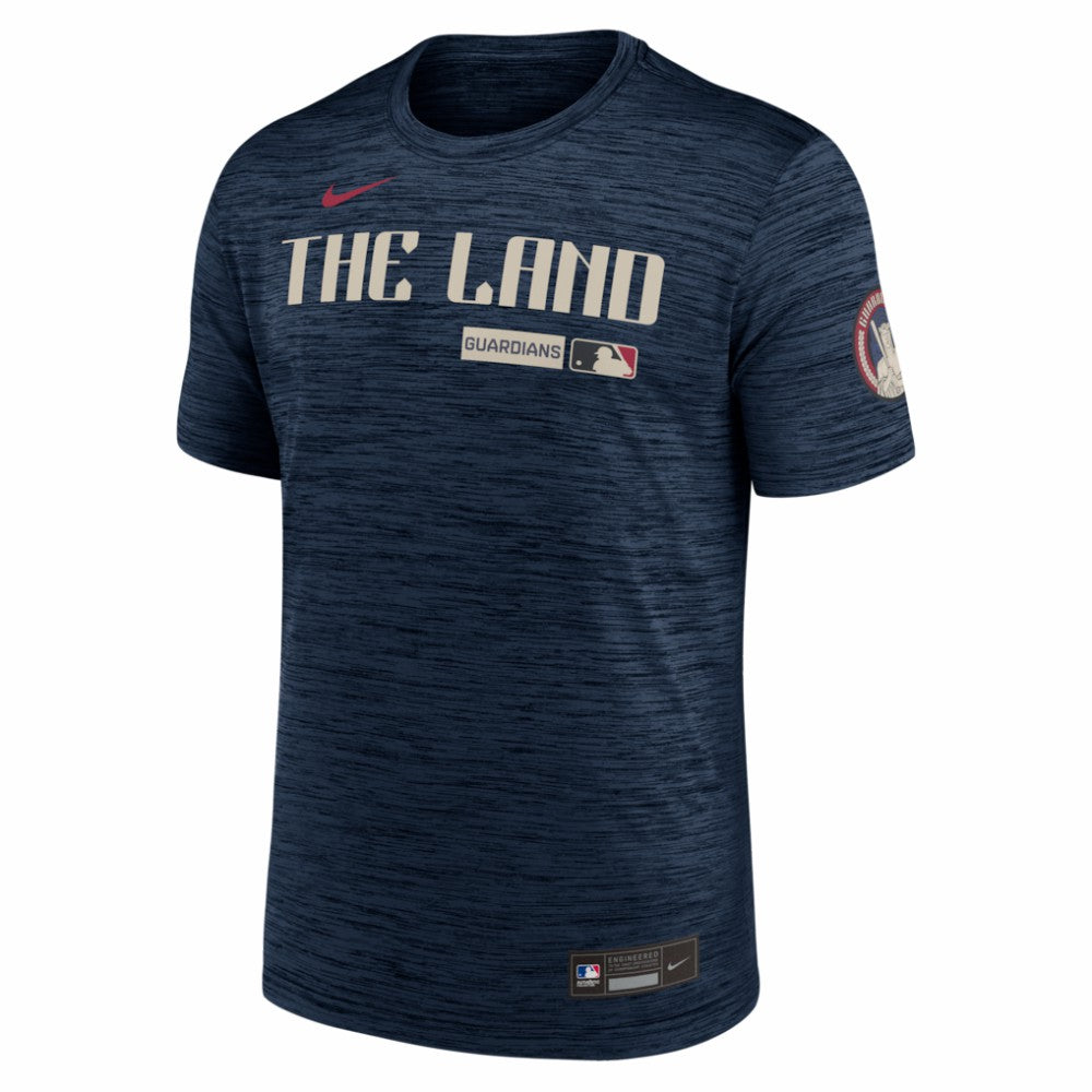 MLB Cleveland Guardians Nike Authentic Collection City Connect Velocity Dri-FIT T-Shirt