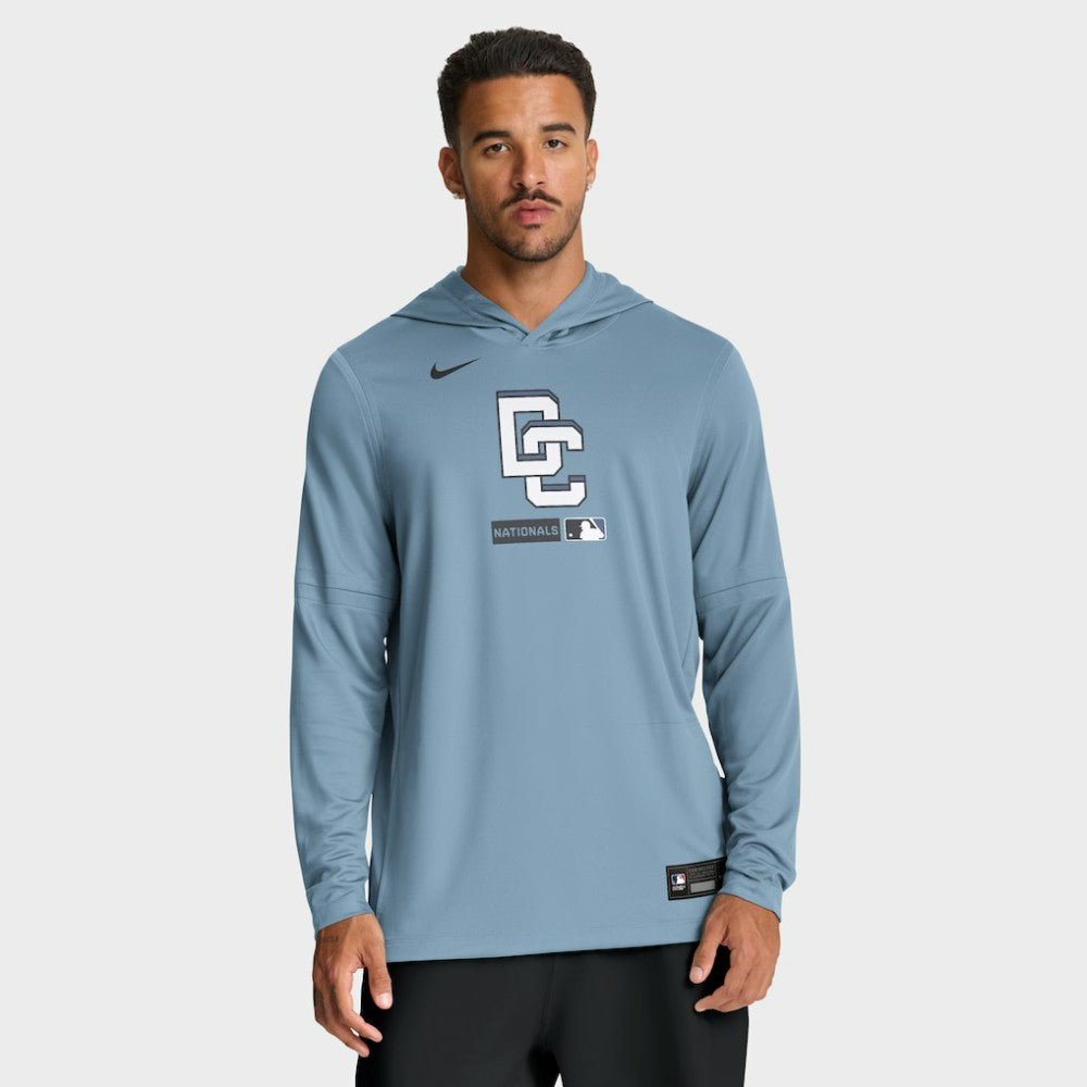 MLB Washington Nationals Nike City Connect Dri-FIT Long Sleeve Hooded T-Shirt