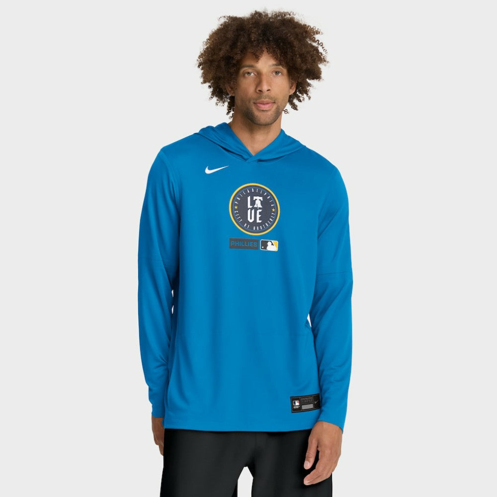 MLB Philadelphia Phillies Nike City Connect Dri-FIT Long Sleeve Hooded T-Shirt