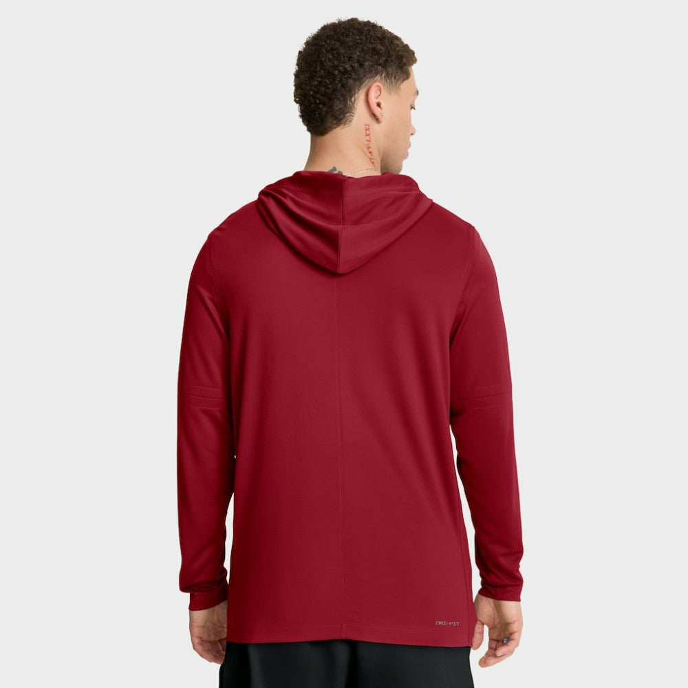 MLB Cleveland Guardians Nike City Connect Dri-FIT Long Sleeve Hooded T-Shirt
