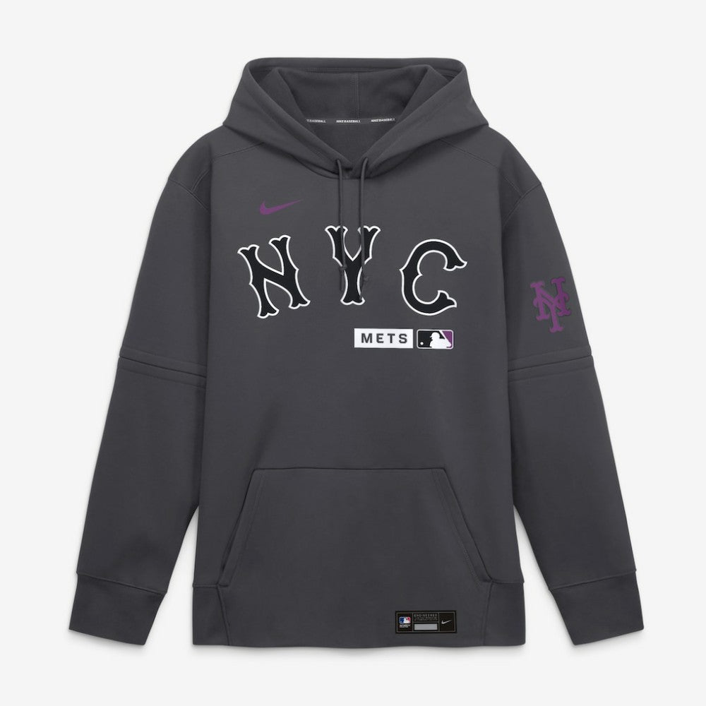MLB New York Mets Nike Authentic Collection City Connect Therma-FIT Hoodie