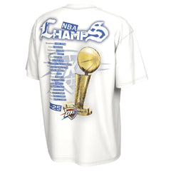 NBA Oklahoma City Thunder Unisex 2025 NBA Finals Champions Celebration Parade Roster T-Shirt