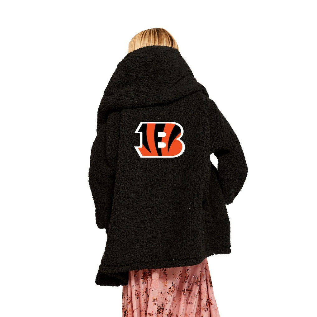 Jill Martin Women's Oversized Hooded Lounger - Cincinnati Bengals