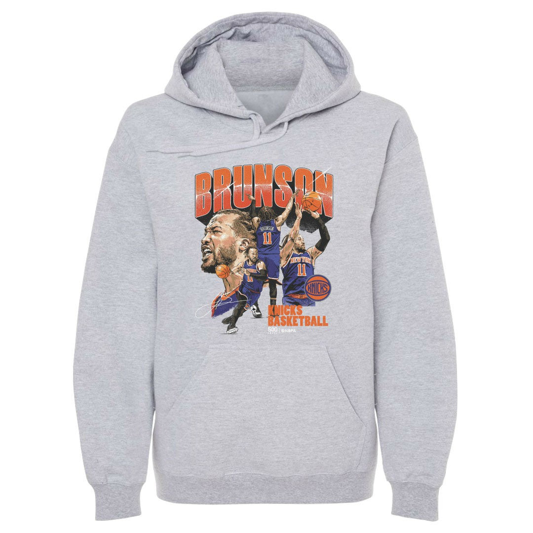 NBA Jalen Brunson New York Knicks 500 Level Collage Pullover Hoodie