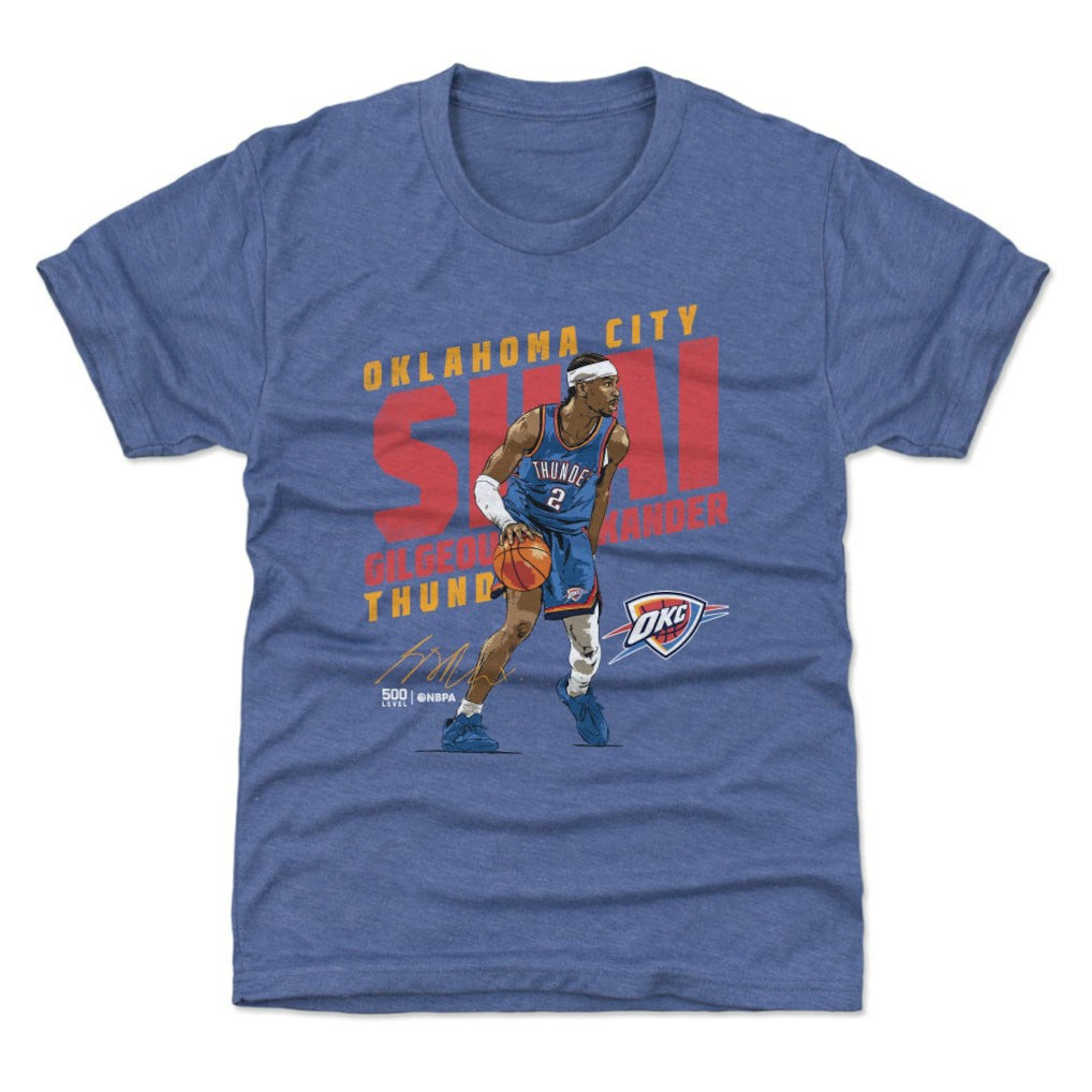 NBA Shai Gilgeous-Alexander Oklahoma City Thunder 500 Level Youth Slant T-Shirt