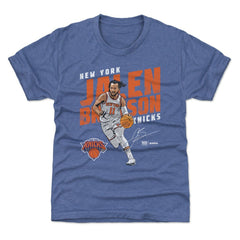 NBA Jalen Brunson New York Knicks 500 Level Youth Slant T-Shirt