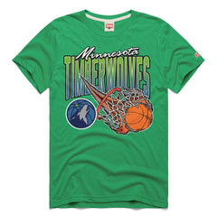 NBA Minnesota Timberwolves Homage Unisex On Fire Tri-Blend T-Shirt