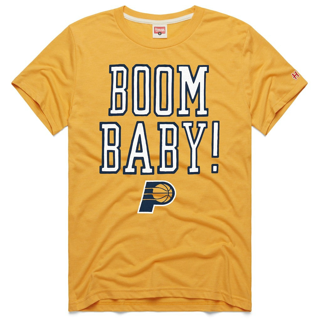NBA Indiana Pacers Homage Unisex Boom Baby Tri-Blend T-Shirt