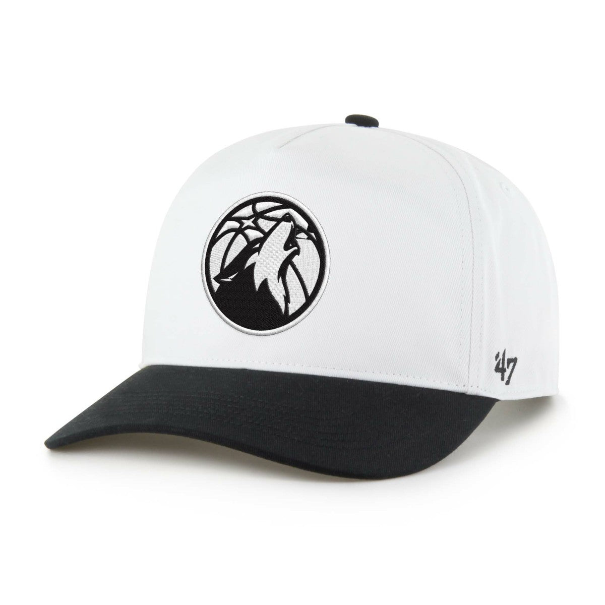 NBA Minnesota Timberwolves '47 Black & White Hitch Adjustable Hat
