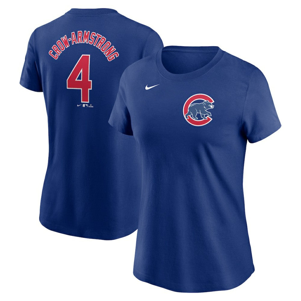 MLB Pete Crow-Armstrong Chicago Cubs Nike Women's Cooperstown Collection Fuse Name & Number T-Shirt