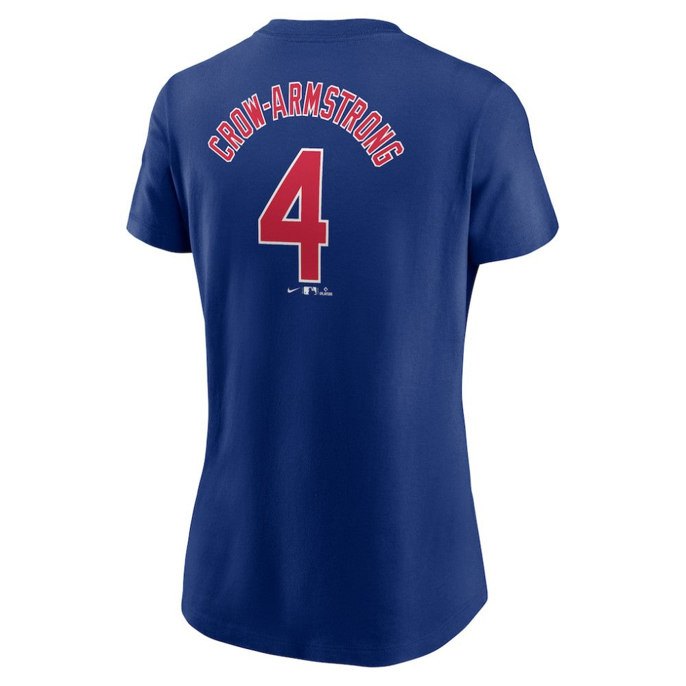 MLB Pete Crow-Armstrong Chicago Cubs Nike Women's Cooperstown Collection Fuse Name & Number T-Shirt
