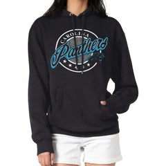 G-III 4Her by Carl Banks Women's Pinstripe Circle Fleece Pullover Hoodie - Carolina Panthers