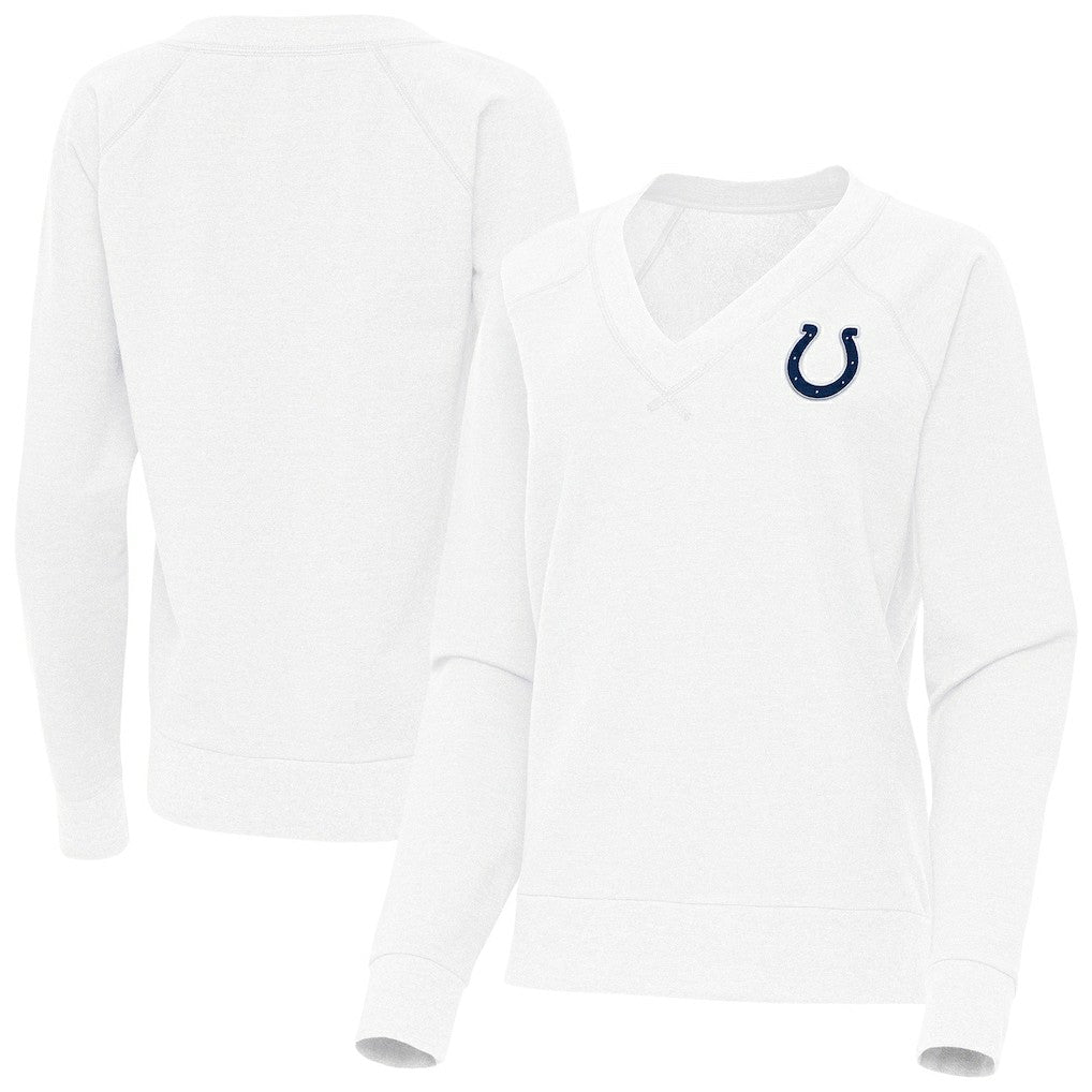 Antigua Women's Varsity Tri-Blend V-Neck Long Sleeve T-Shirt - Indianapolis Colts
