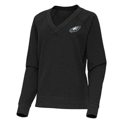Antigua Women's Varsity Tri-Blend V-Neck Long Sleeve T-Shirt - Philadelphia Eagles