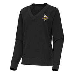 Antigua Women's Varsity Tri-Blend V-Neck Long Sleeve T-Shirt - Minnesota Vikings