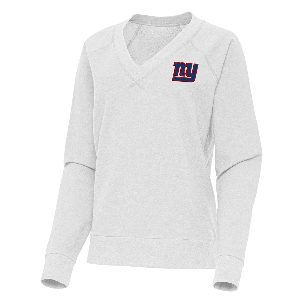 Antigua Women's Varsity Tri-Blend V-Neck Long Sleeve T-Shirt - New York Giants
