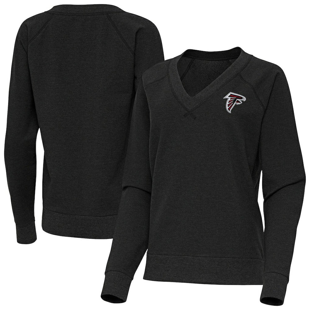 Antigua Women's Varsity Tri-Blend V-Neck Long Sleeve T-Shirt - Atlanta Falcons