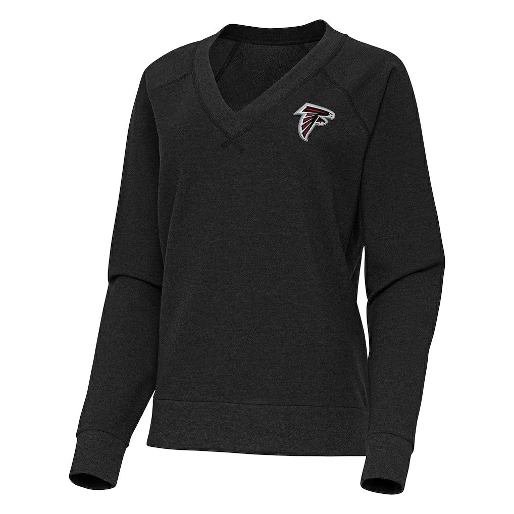 Antigua Women's Varsity Tri-Blend V-Neck Long Sleeve T-Shirt - Atlanta Falcons