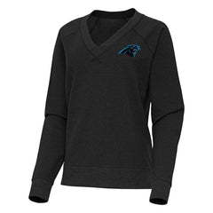 Antigua Women's Varsity Tri-Blend V-Neck Long Sleeve T-Shirt - Carolina Panthers