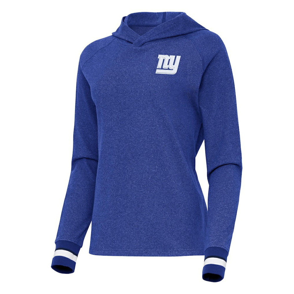 Antigua Women's Trek Raglan Pullover Hoodie - New York Giants
