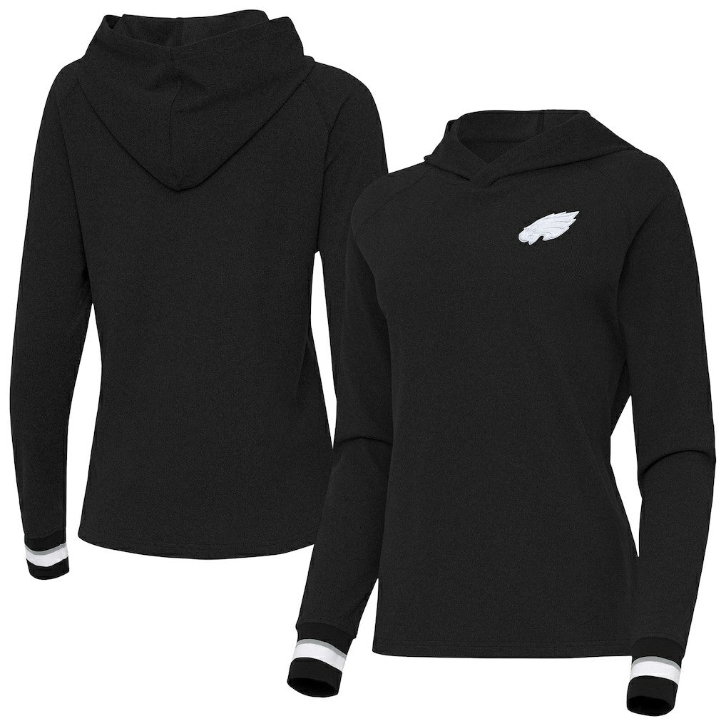 Antigua Women's Trek Raglan Pullover Hoodie - Philadelphia Eagles