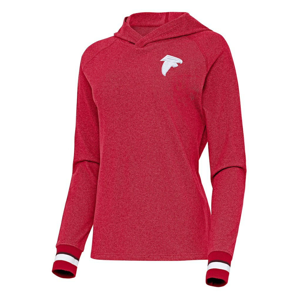 Antigua Women's Trek Raglan Pullover Hoodie - Atlanta Falcons