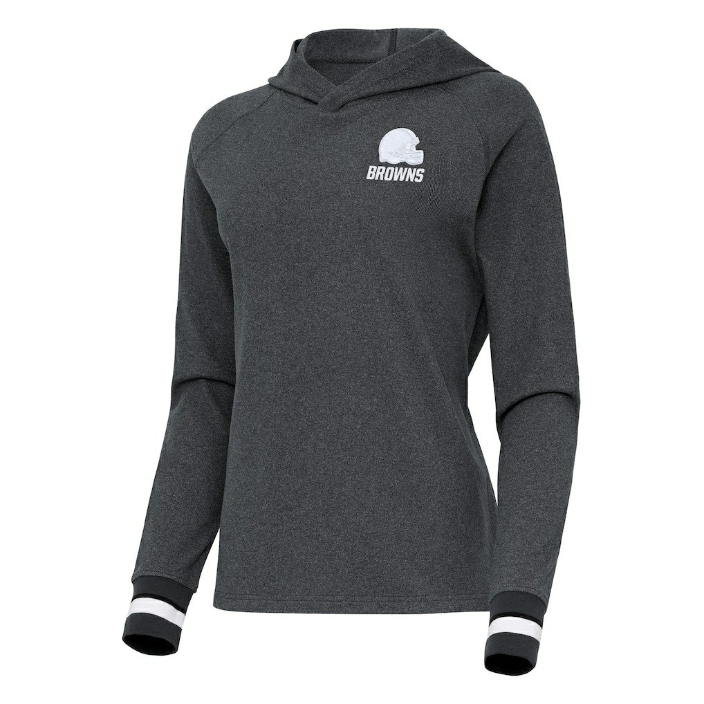Antigua Women's Trek Raglan Pullover Hoodie - Cleveland Browns