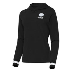 Antigua Women's Trek Raglan Pullover Hoodie - Green Bay Packers